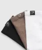 Gymshark Woven Tab Crew Sock 3pk- White/Soul Brown/Black sold by Gymshark
