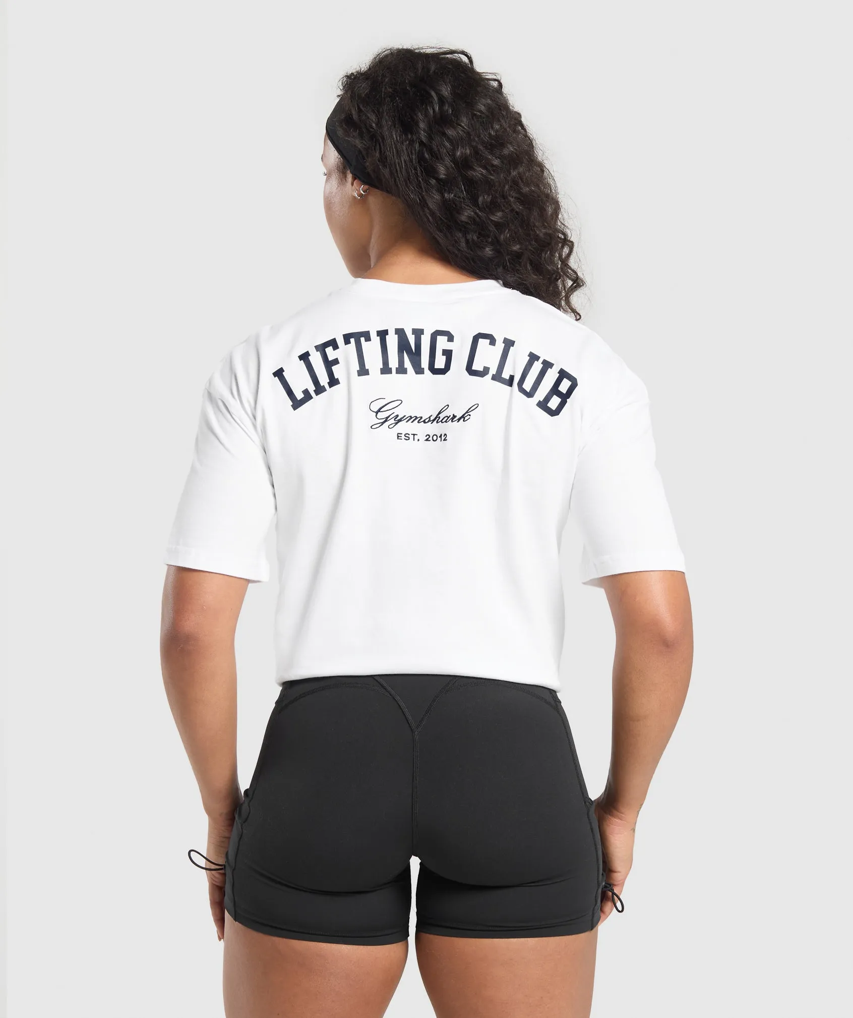 Gymshark Lifting Club Oversized T-Shirt - White sold by Gymshark