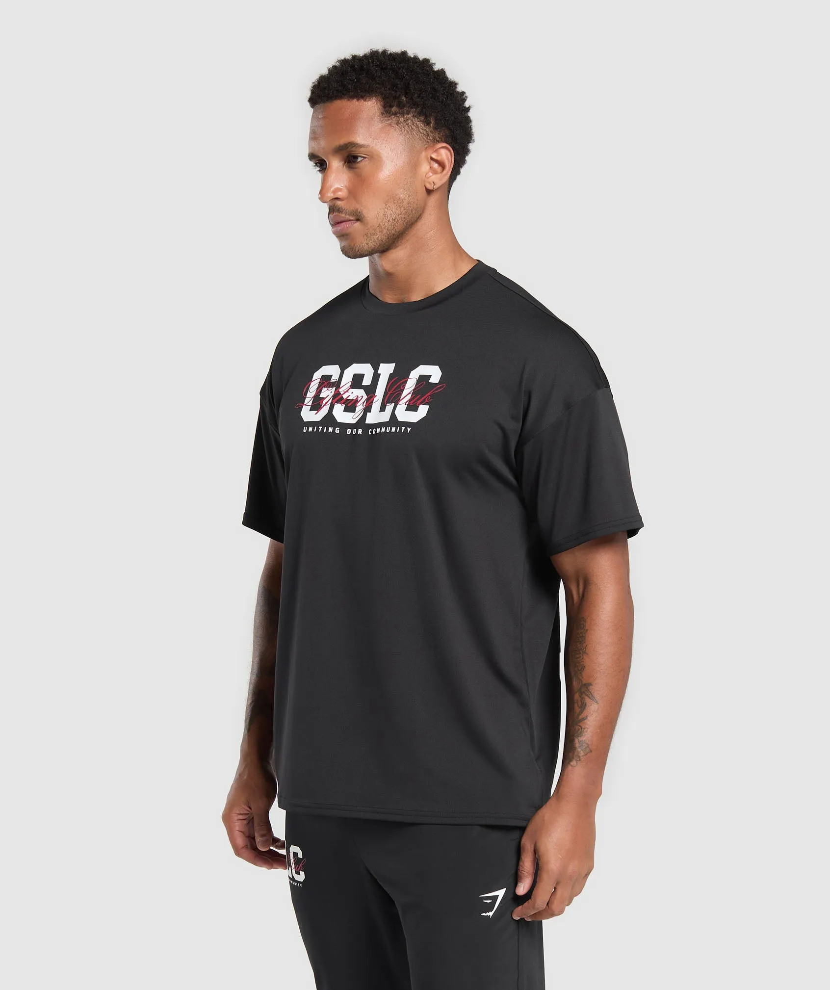 Gymshark Script Graphic T-Shirt - Black sold by Gymshark product image thumbnail 3