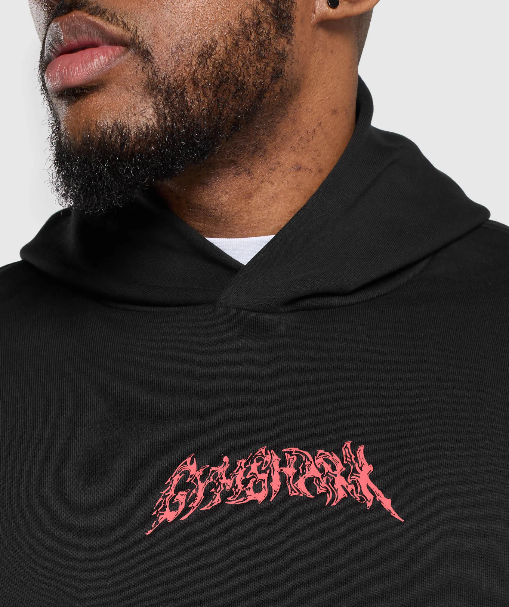 Gymshark Metal Lifting Graphic Hoodie - Black sold by Gymshark product image thumbnail 5