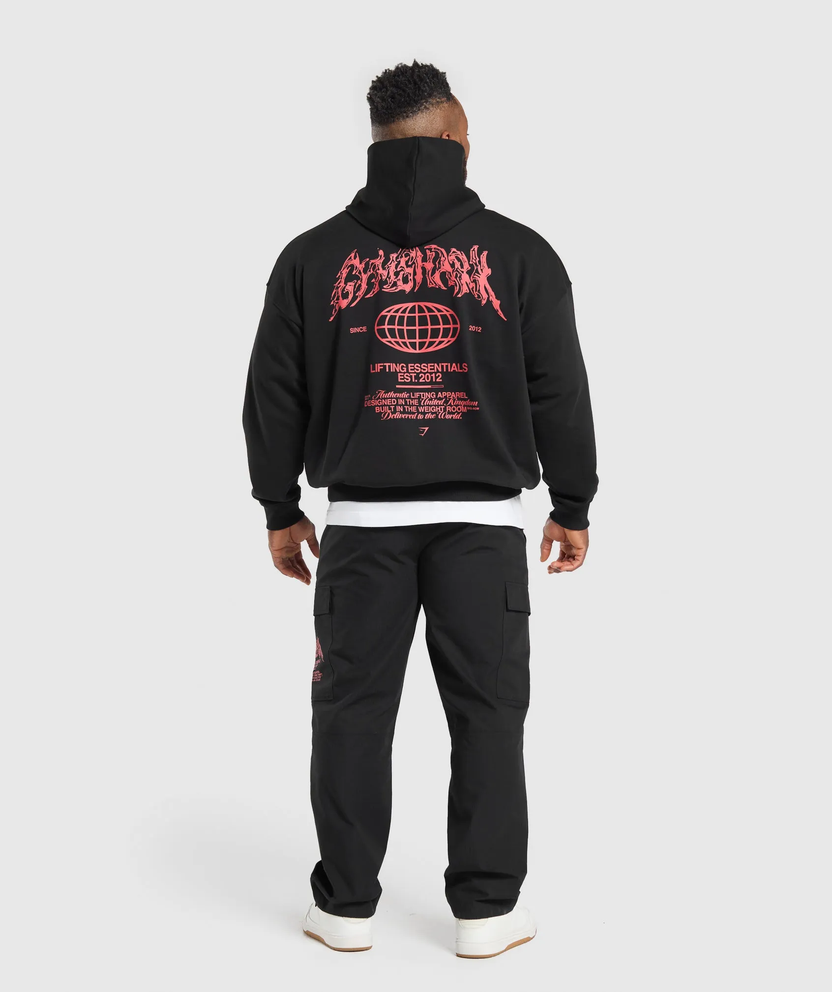 Gymshark Metal Lifting Graphic Hoodie - Black sold by Gymshark product image thumbnail 4