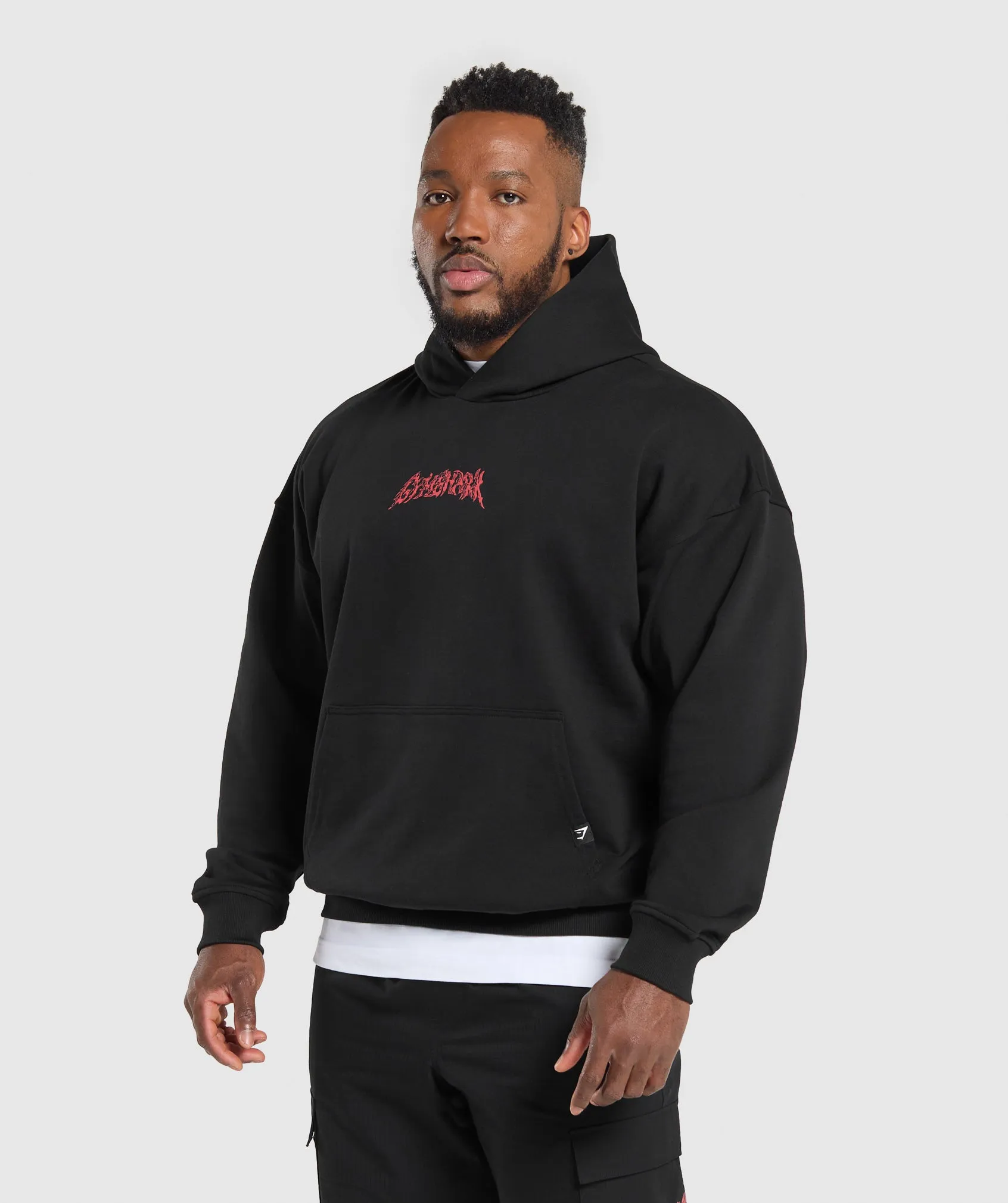 Gymshark Metal Lifting Graphic Hoodie - Black sold by Gymshark product image thumbnail 3