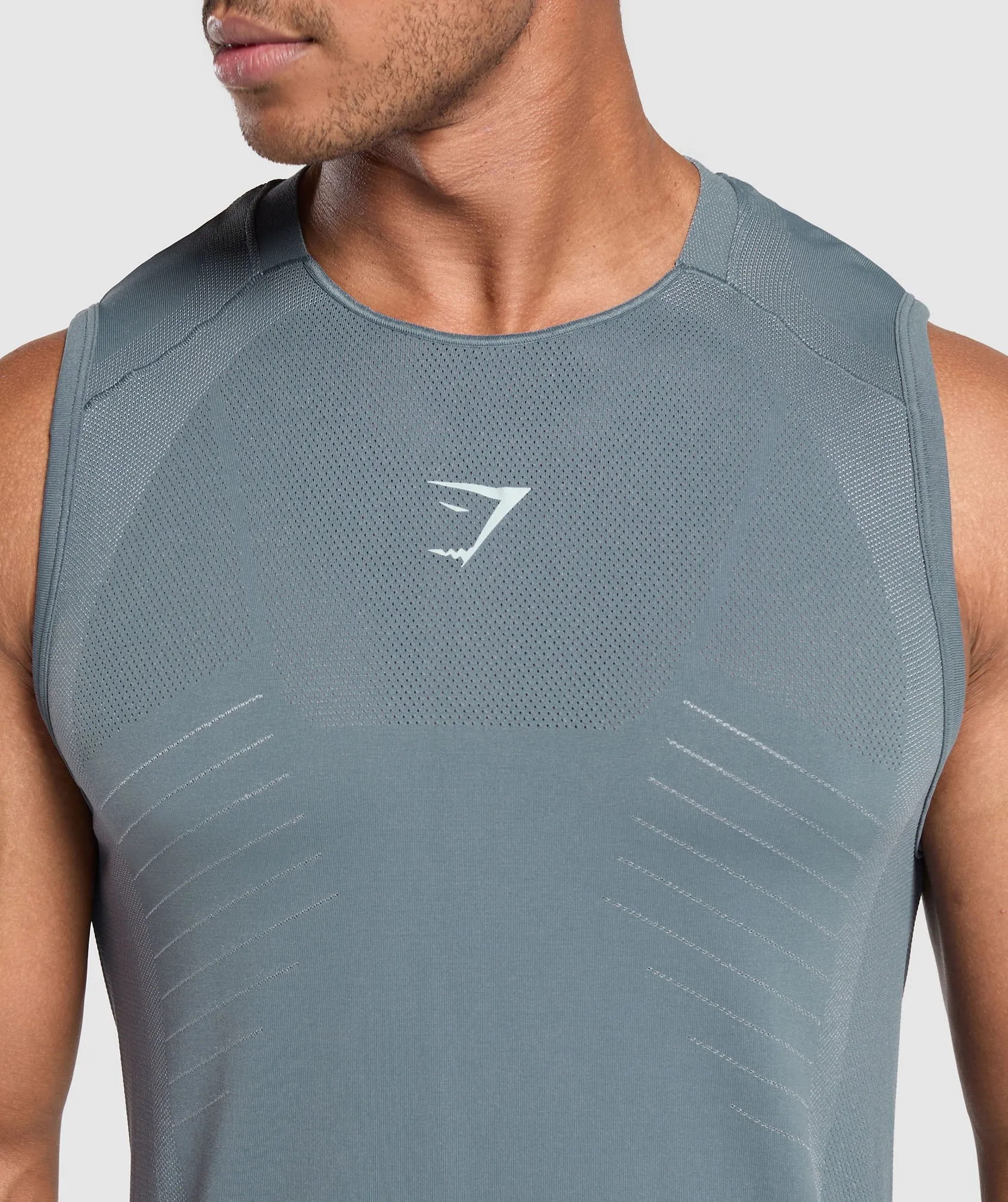 Gymshark Apex Seamless Tank - Iron Blue/Cool Blue sold by Gymshark product image thumbnail 5