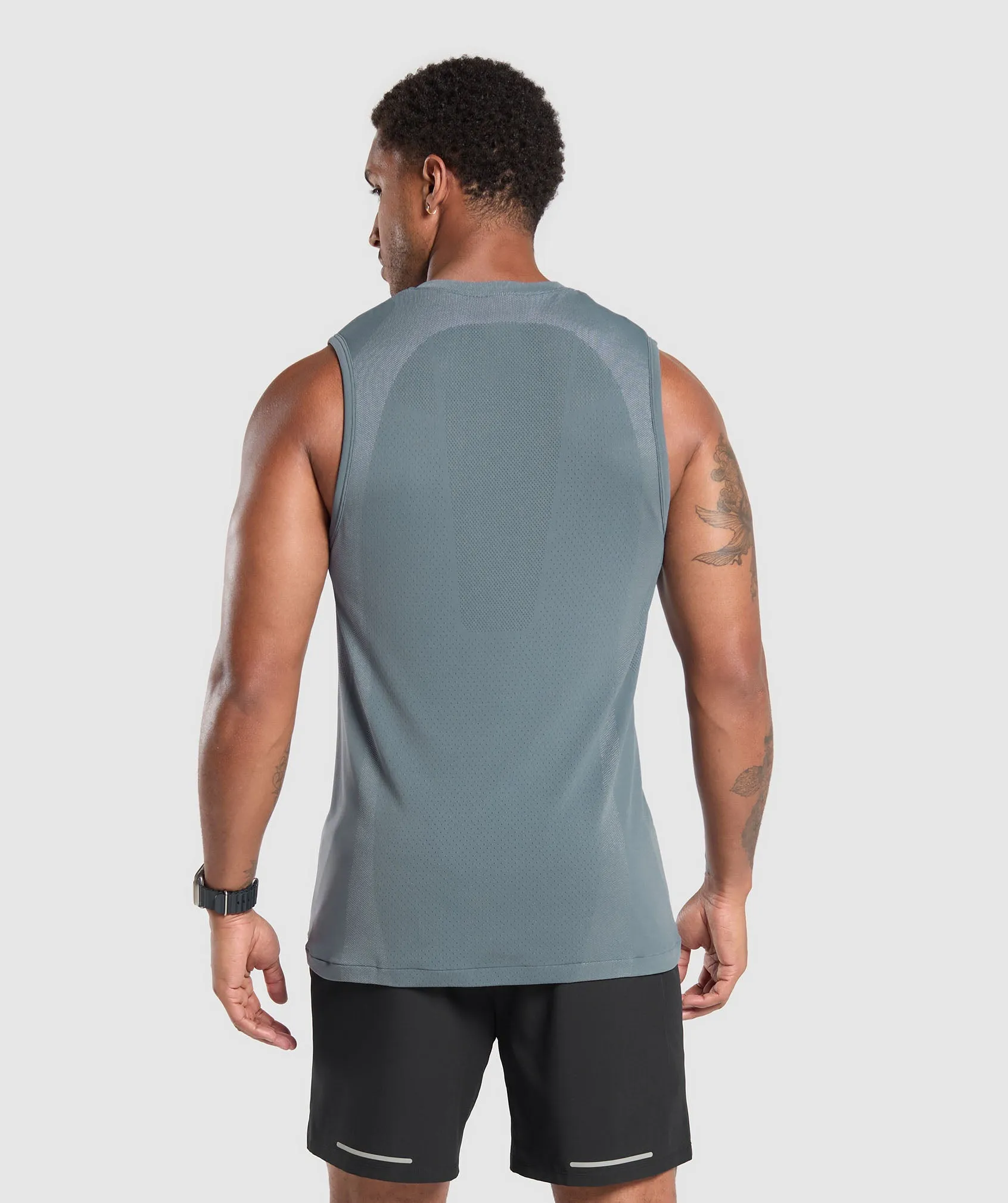 Gymshark Apex Seamless Tank - Iron Blue/Cool Blue sold by Gymshark product image thumbnail 2