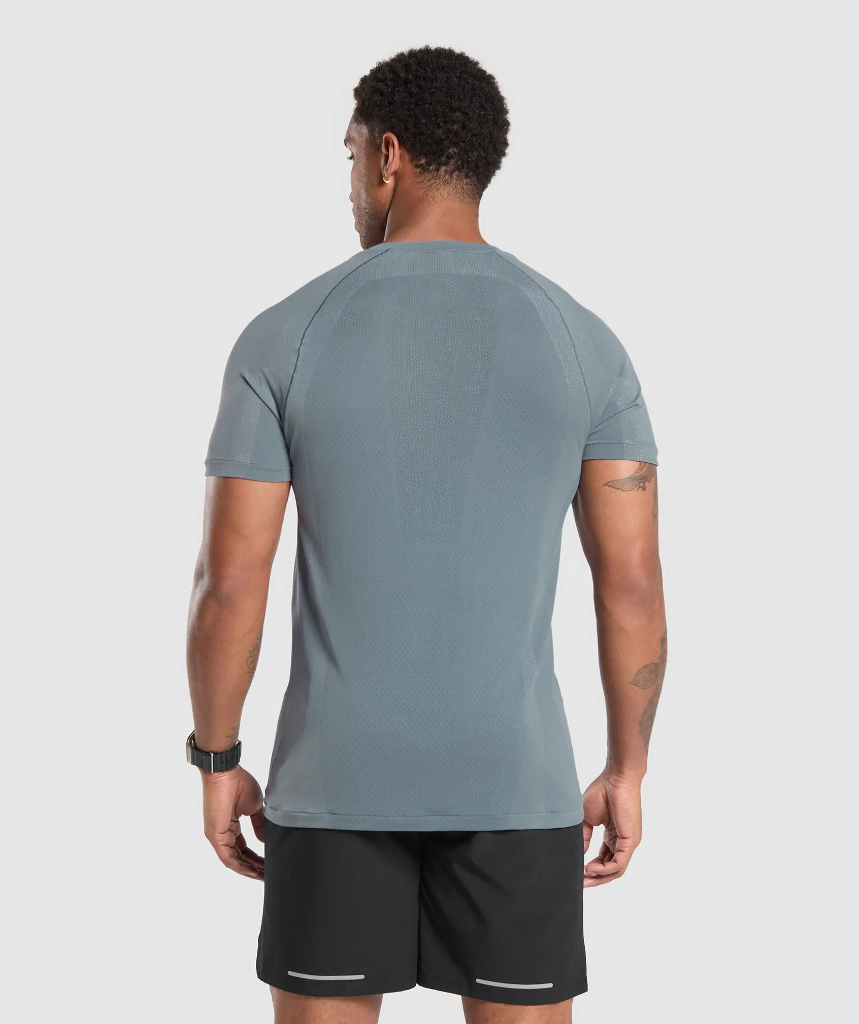 Gymshark Apex Seamless T-Shirt - Iron Blue/Cool Blue sold by Gymshark product image thumbnail 2