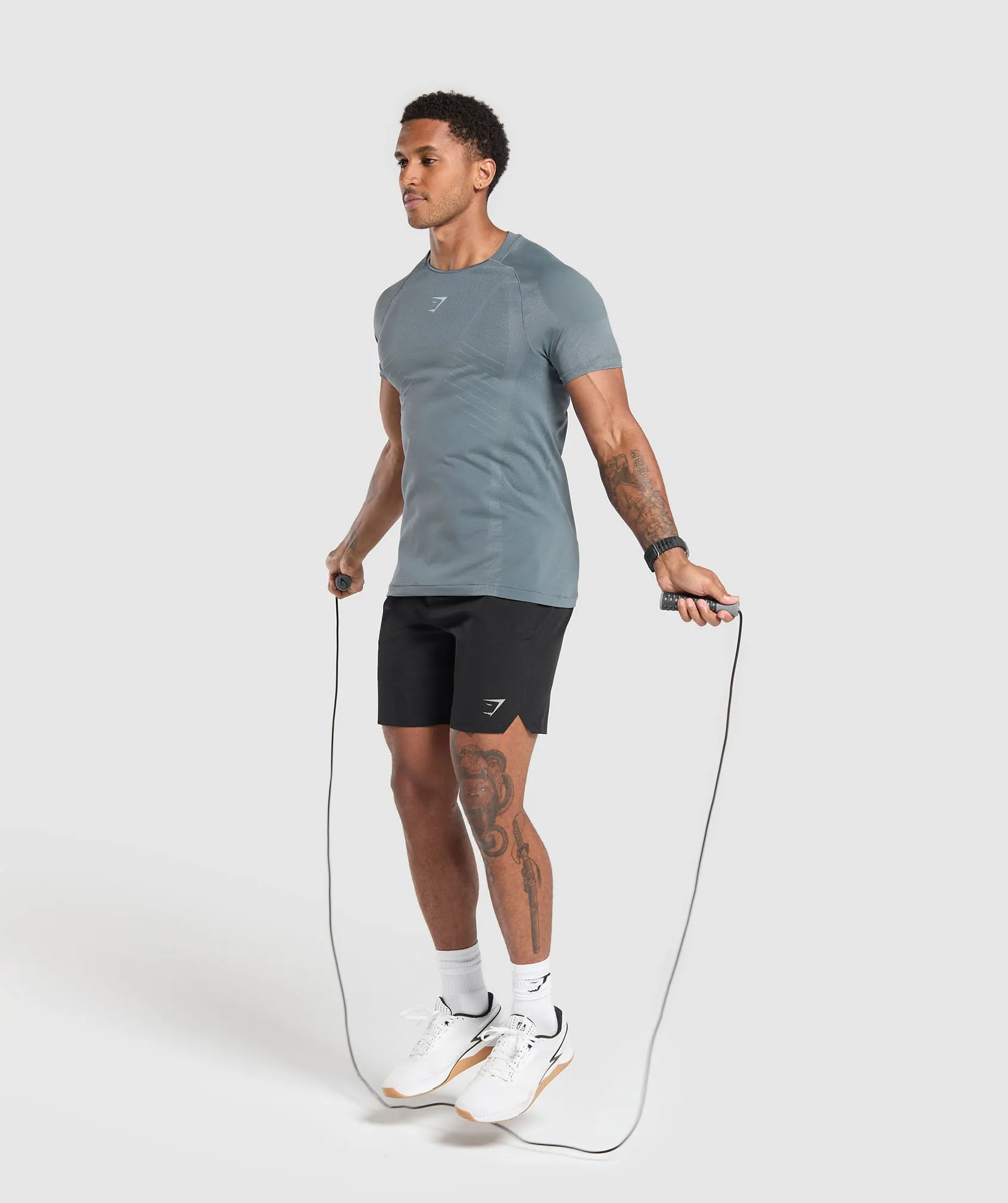 Gymshark Apex Seamless T-Shirt - Iron Blue/Cool Blue sold by Gymshark product image thumbnail 5