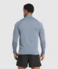 Gymshark Apex Seamless 1/4 Zip - Iron Blue/Black sold by Gymshark
