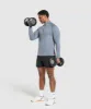 Gymshark Apex Seamless 1/4 Zip - Iron Blue/Black sold by Gymshark