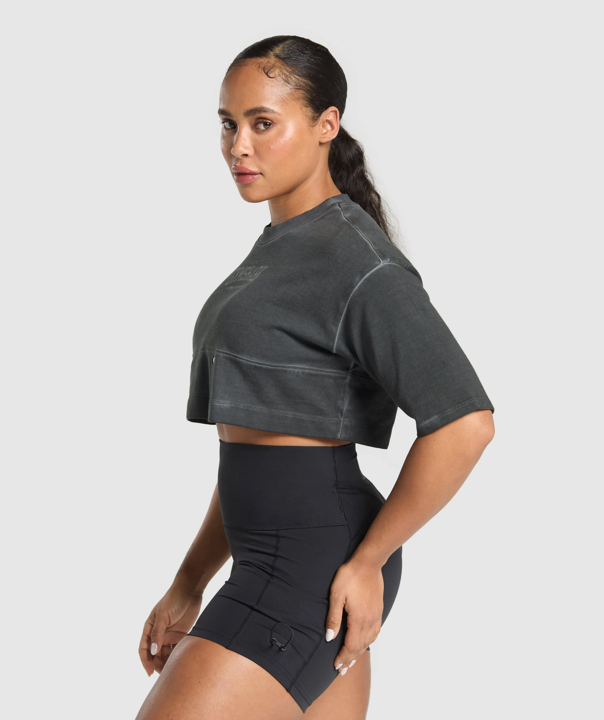 Gymshark Rest Day Heavyweight T-Shirt - Black sold by Gymshark product image thumbnail 3