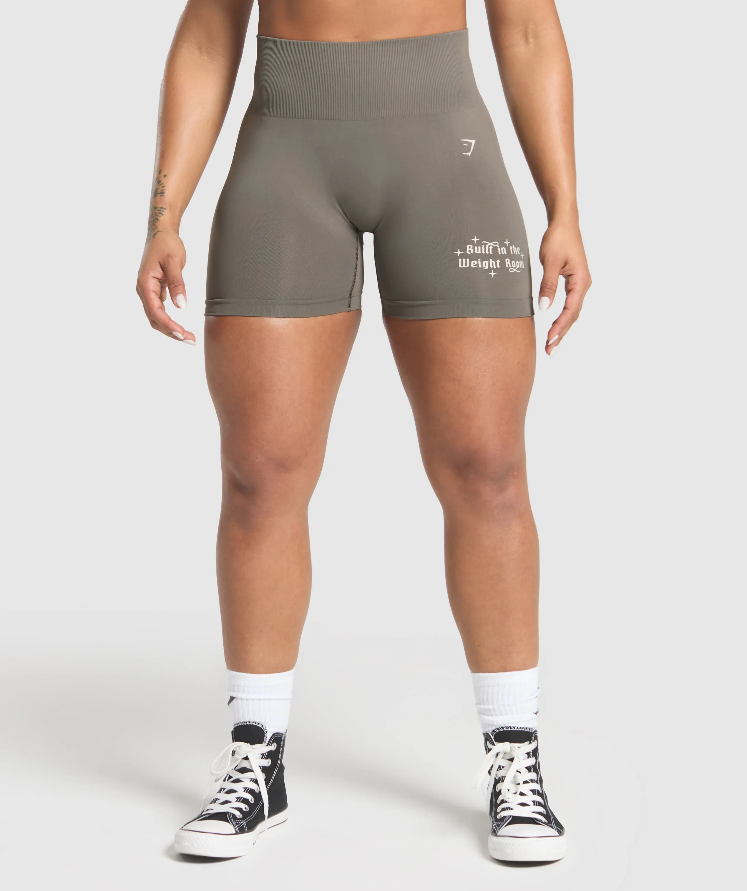 Gymshark Built In The Weight Room Shorts - Camo Brown sold by Gymshark