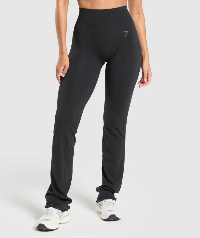 Gymshark Lux Seamless Flare Leggings - Coal Marl sold by Gymshark