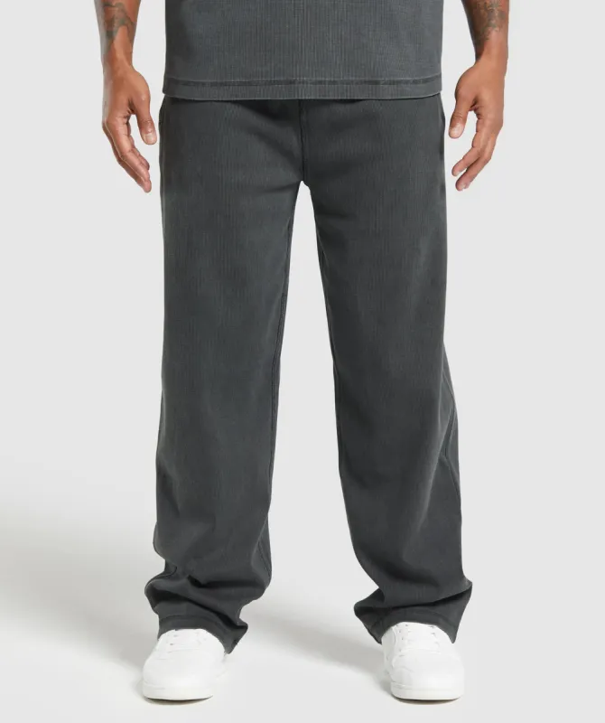 Gymshark Heavyweight Ribbed Joggers - Asphalt Grey sold by Gymshark