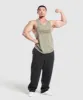 Gymshark Heritage Washed Stringer - Utility Green sold by Gymshark