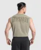 Gymshark Heritage Washed Cut Off Tank - Utility Green/Acid Wash Small Ball sold by Gymshark