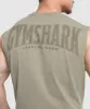 Gymshark Heritage Washed Cut Off Tank - Utility Green/Acid Wash Small Ball sold by Gymshark