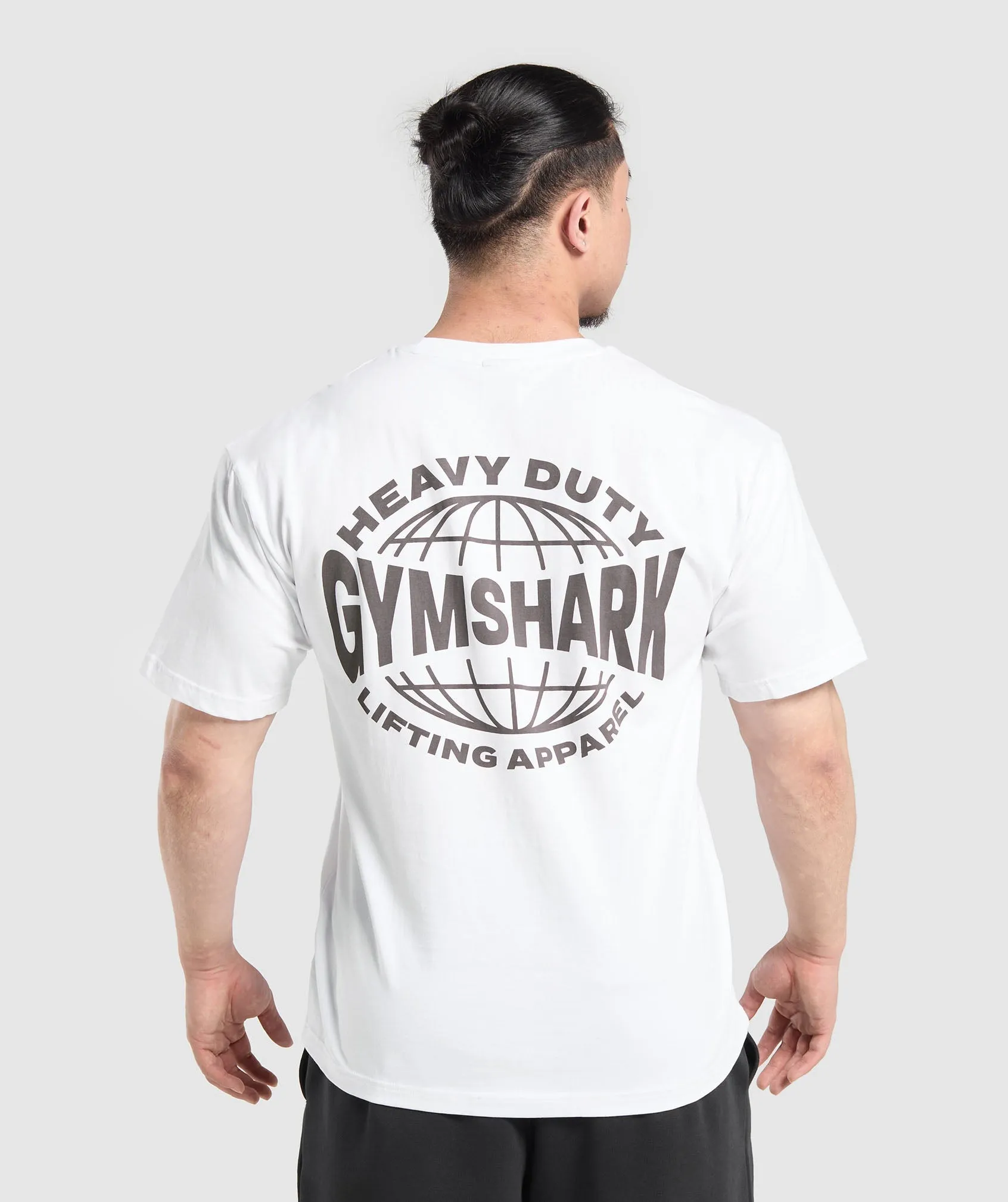 Gymshark Heavy Duty Apparel T-Shirt - White sold by Gymshark product image thumbnail 4