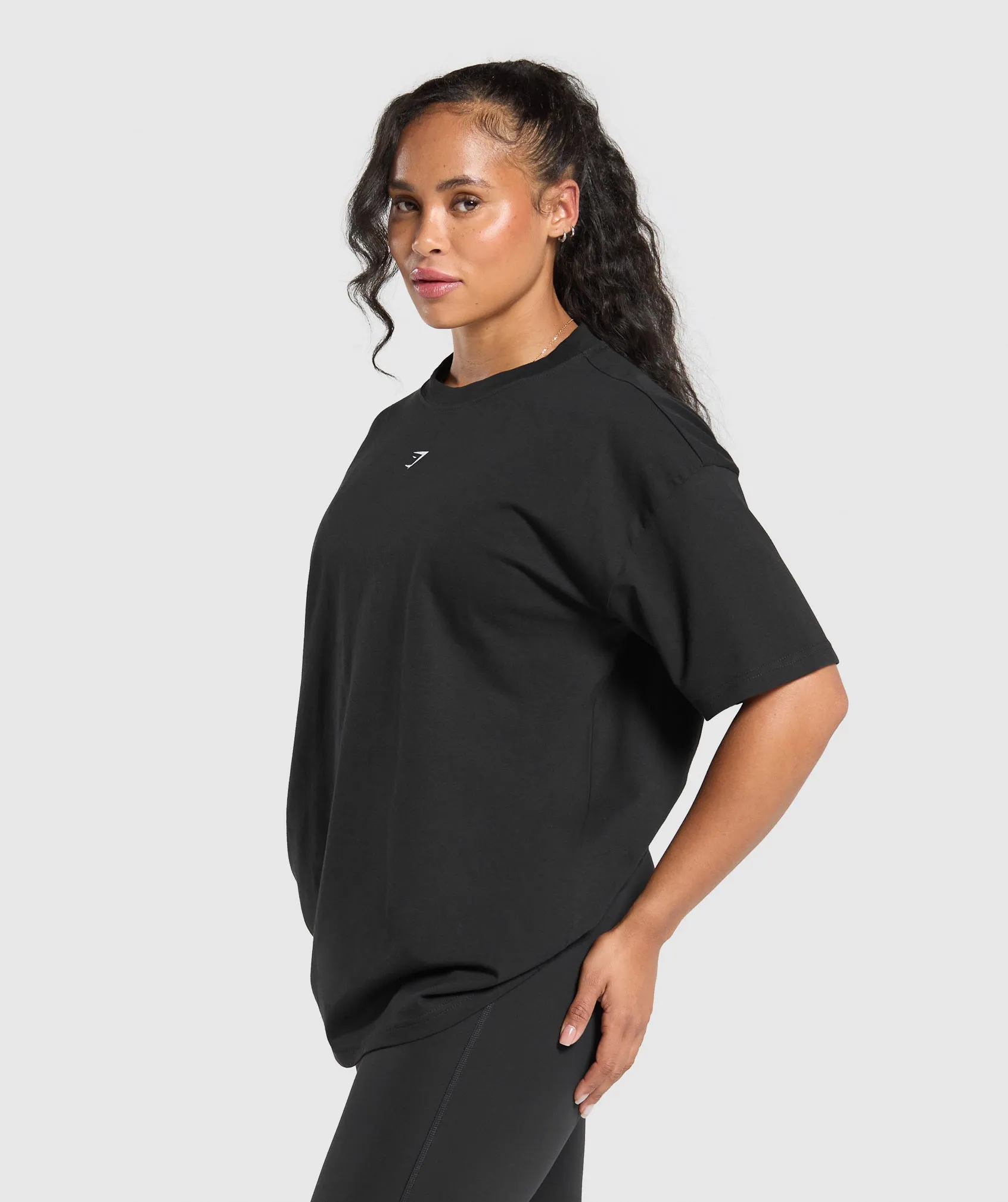 Gymshark Lifting Club Graphic Oversized T-Shirt - Black sold by Gymshark product image thumbnail 3