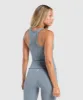 Gymshark Luxe Seamless Tank - Metal Blue Marl sold by Gymshark