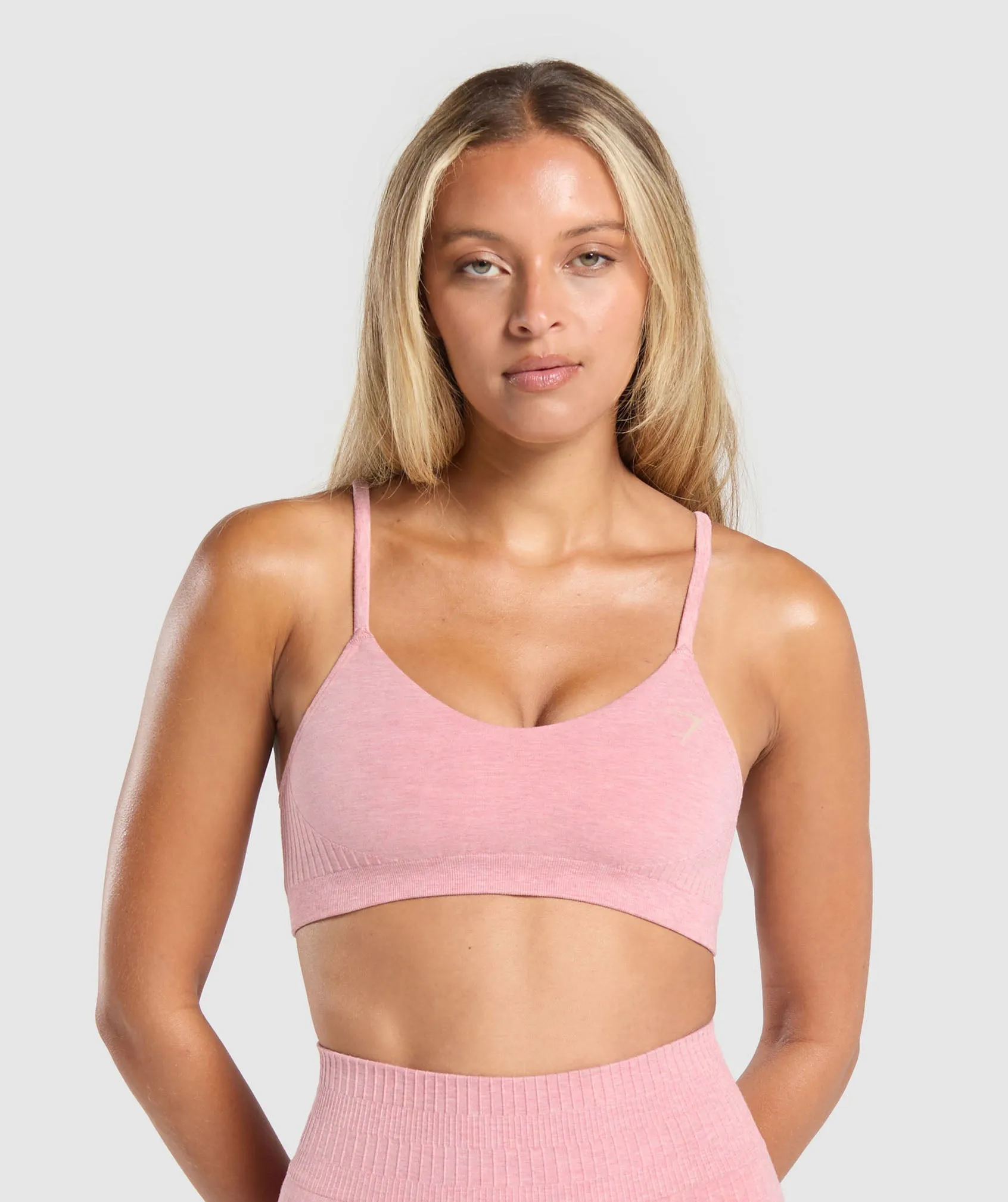 Gymshark Luxe Seamless Modal Bralette - Cosy Pink Marl sold by Gymshark