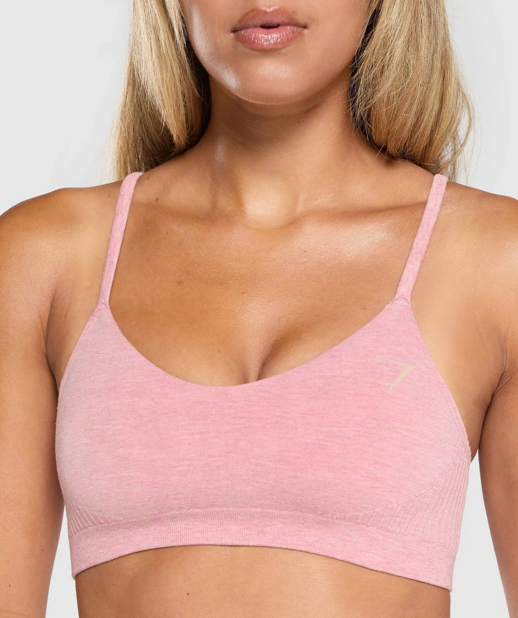 Gymshark Luxe Seamless Modal Bralette - Cosy Pink Marl sold by Gymshark product image thumbnail 4