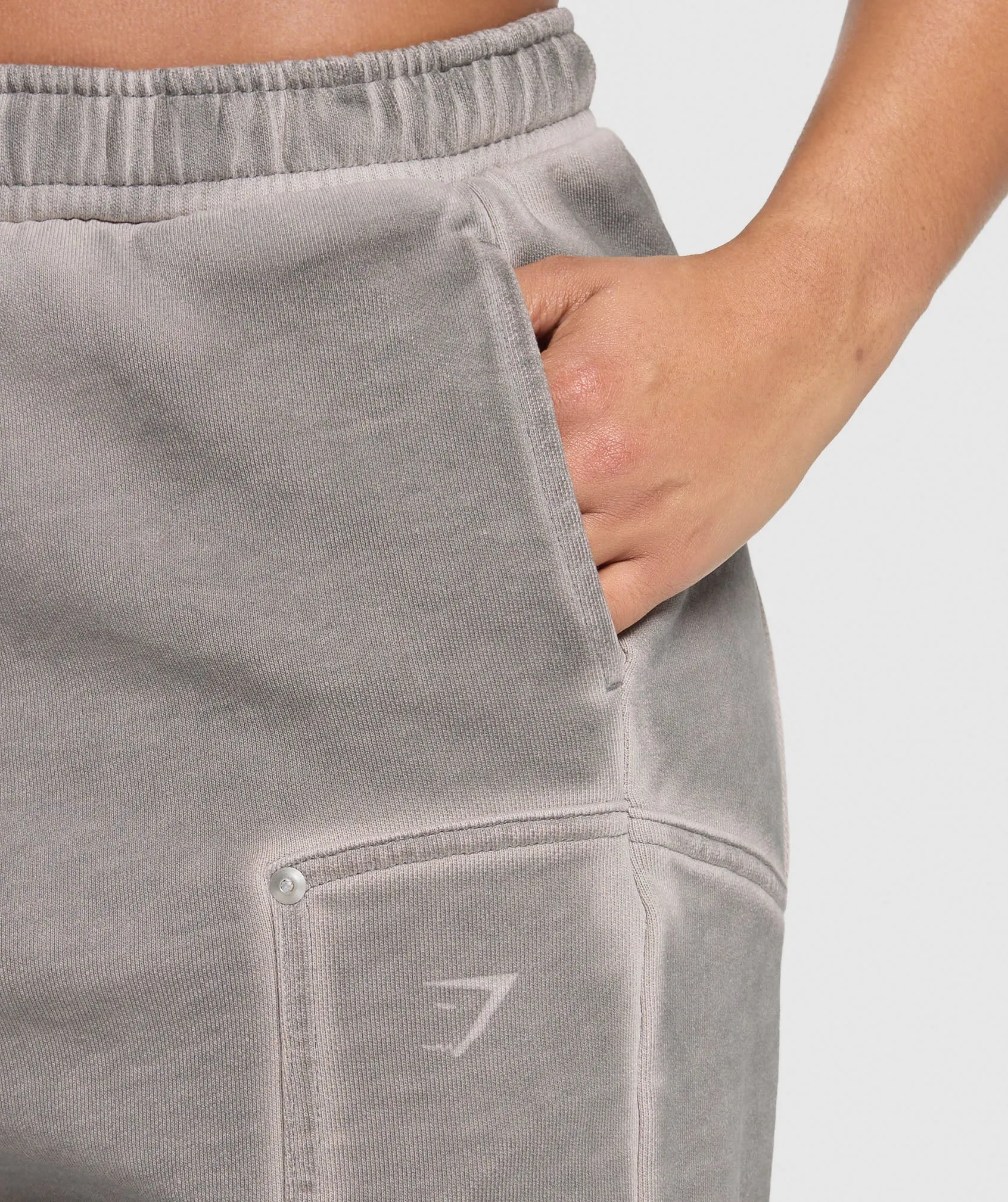 Gymshark Heavyweight Washed Pants - Metal Grey/Asphalt Grey sold by Gymshark product image thumbnail 5