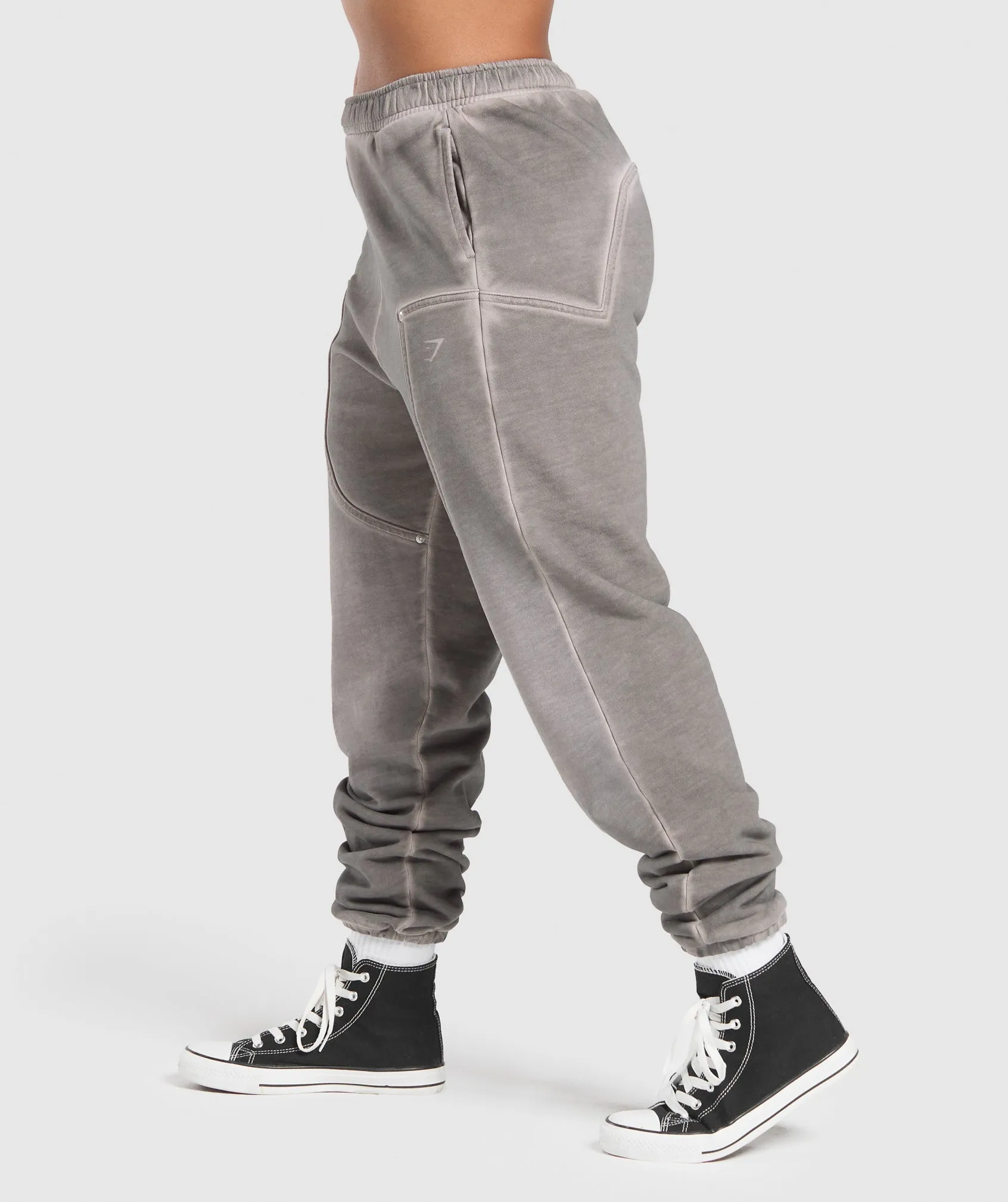 Gymshark Heavyweight Washed Pants - Metal Grey/Asphalt Grey sold by Gymshark product image thumbnail 4
