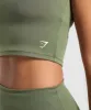 Gymshark Everyday Cap Sleeve Crop Top - Core Olive sold by Gymshark
