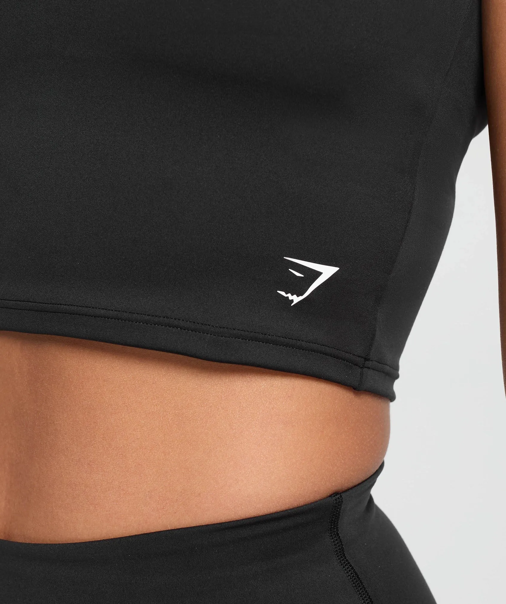 Gymshark Everyday Cap Sleeve Crop Top - Black sold by Gymshark product image thumbnail 5
