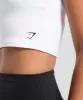Gymshark Everyday Cap Sleeve Crop Top - White sold by Gymshark