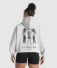 Gymshark Retro Lifting Oversized Hoodie - Light Grey Core Marl sold by Gymshark
