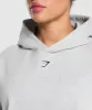 Gymshark Retro Lifting Oversized Hoodie - Light Grey Core Marl sold by Gymshark