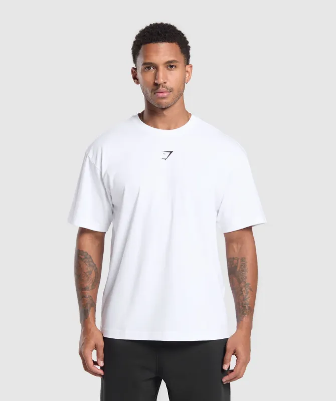 Gymshark GS66 Graphic Oversized T-Shirt - White sold by Gymshark