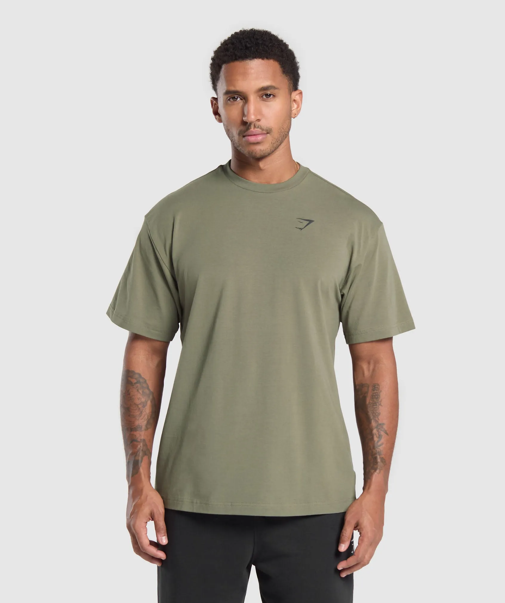 Gymshark Essential Oversized T-Shirt - Base Green sold by Gymshark