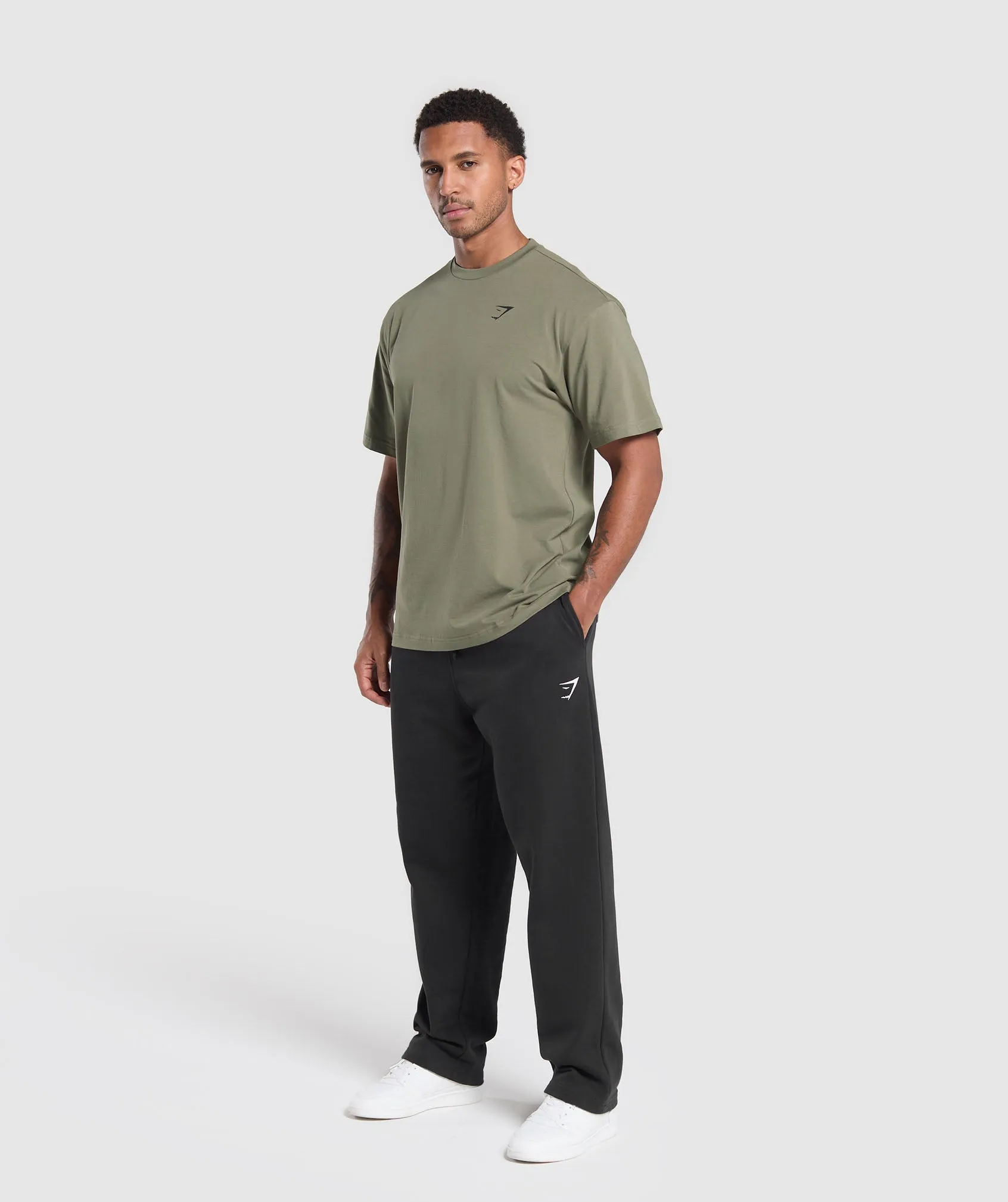 Gymshark Essential Oversized T-Shirt - Base Green sold by Gymshark product image thumbnail 4