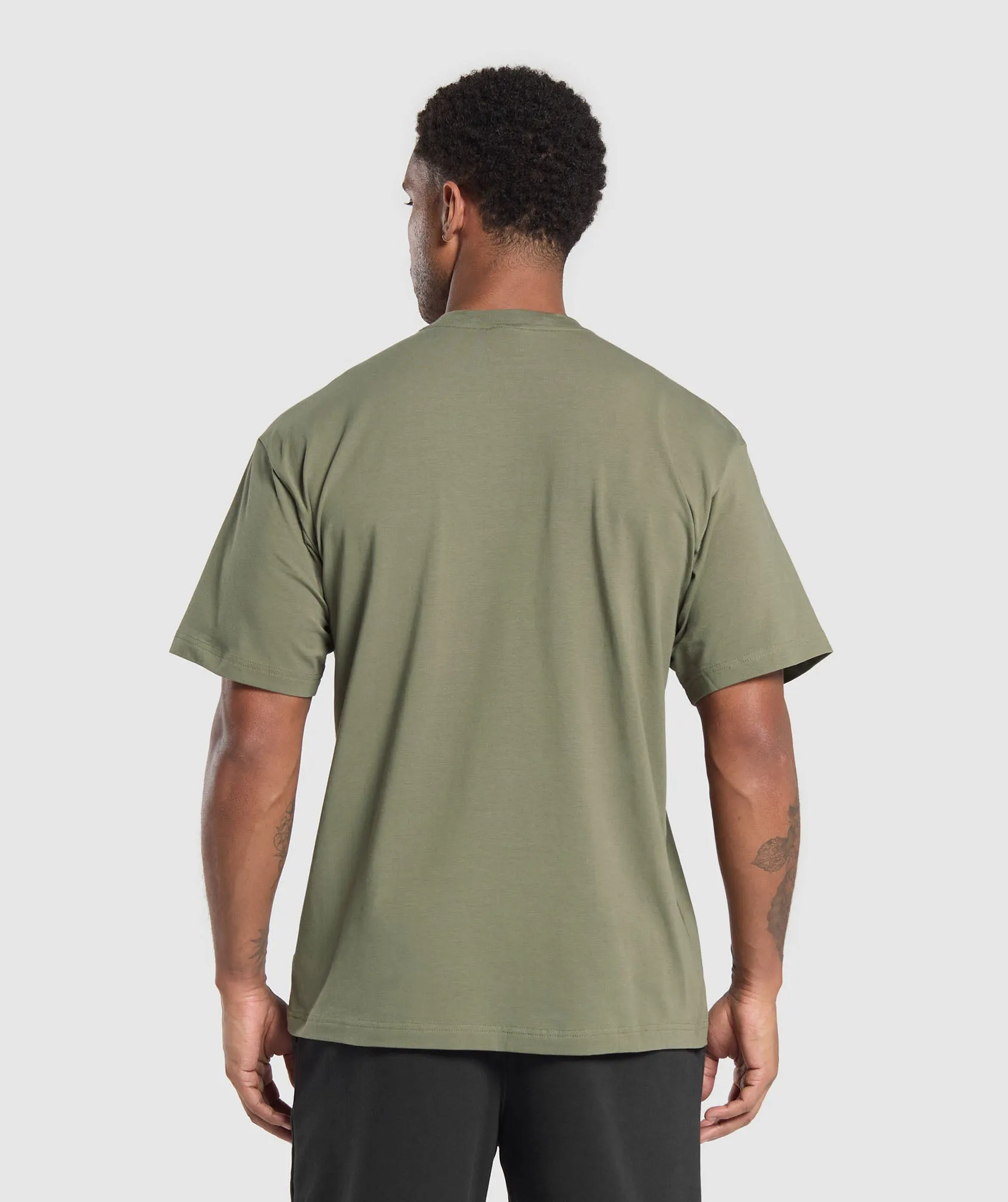 Gymshark Essential Oversized T-Shirt - Base Green sold by Gymshark product image thumbnail 2