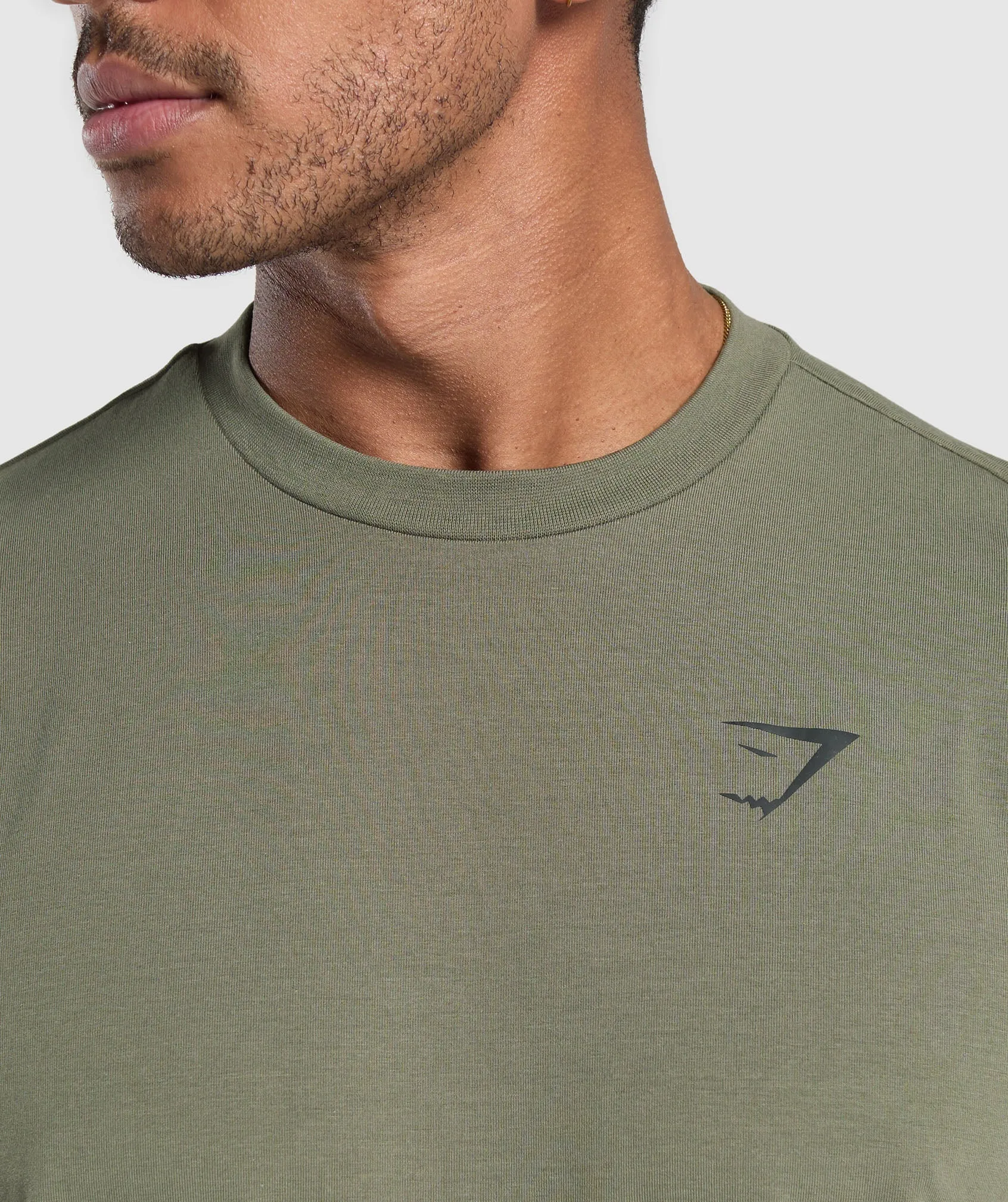 Gymshark Essential Oversized T-Shirt - Base Green sold by Gymshark product image thumbnail 5