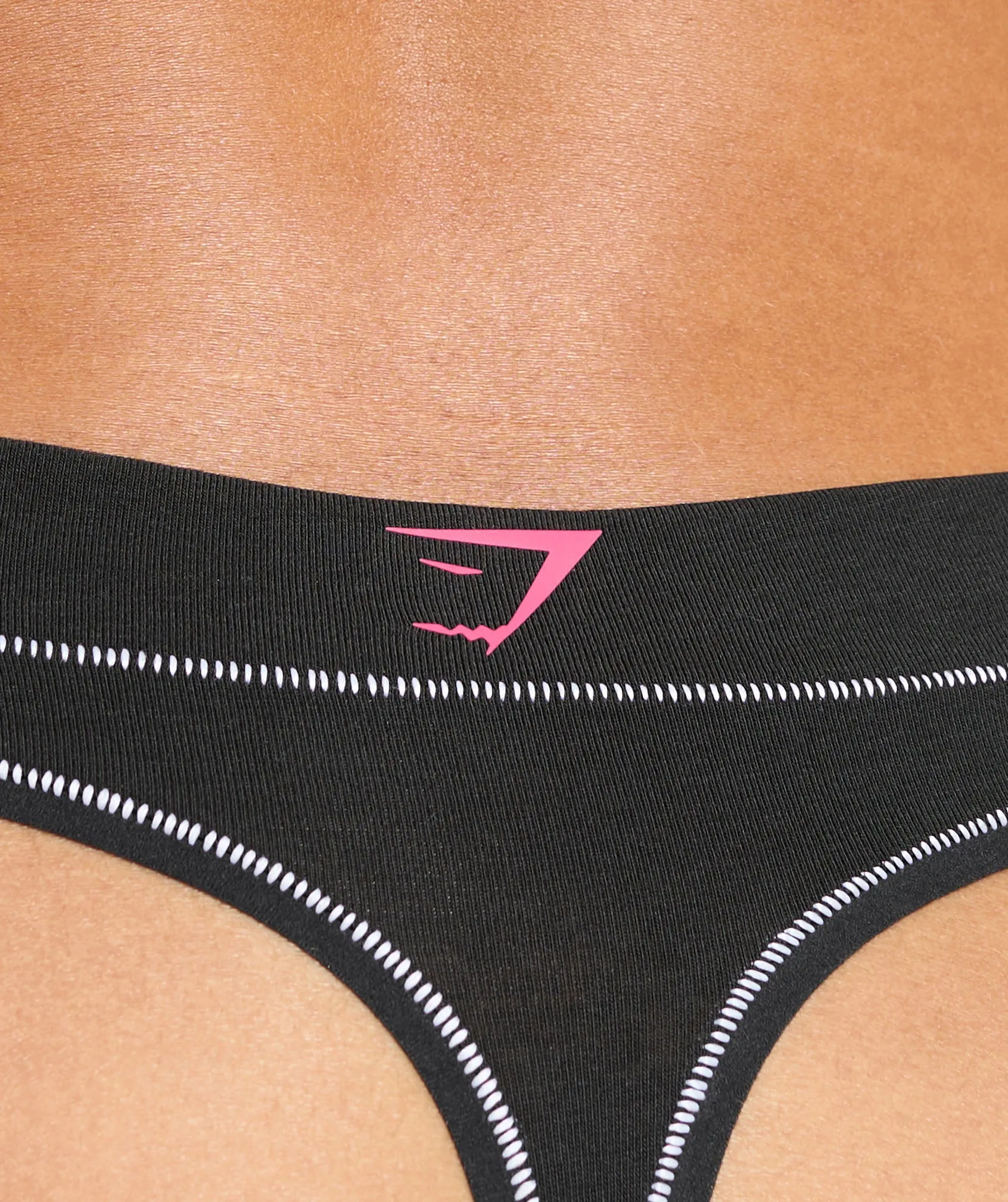 Gymshark Your Plate or Mine Cotton Thong - Black sold by Gymshark product image thumbnail 4