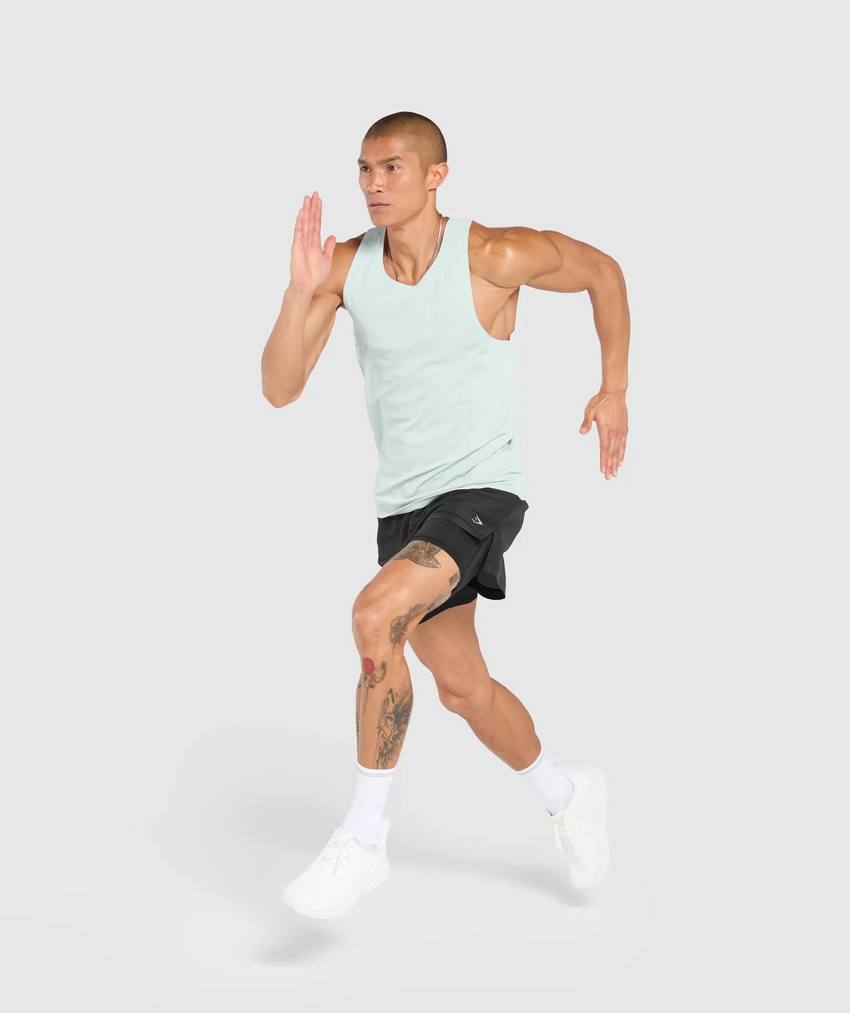 Gymshark Running Tank - Cool Blue sold by Gymshark product image thumbnail 4