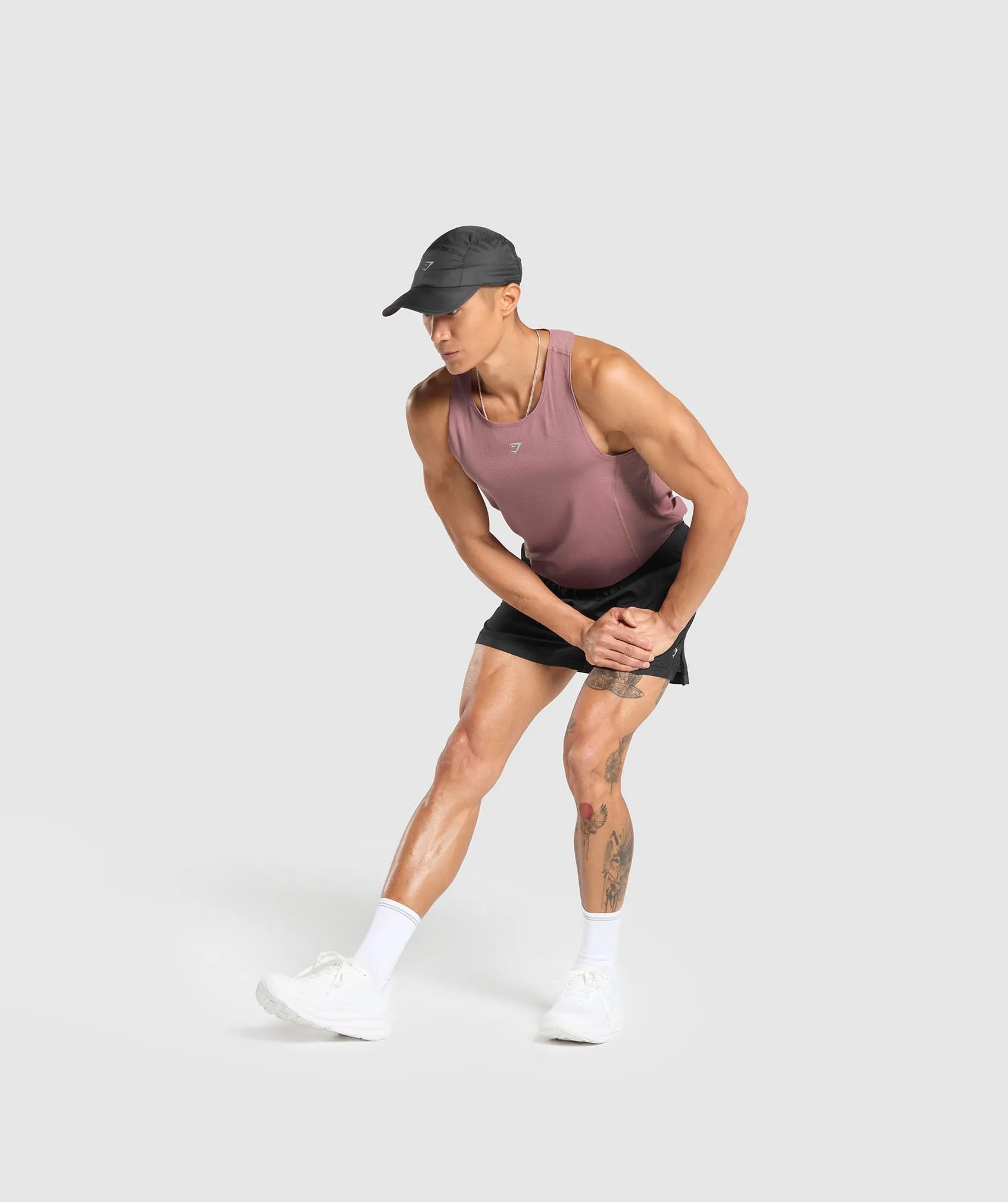 Gymshark Running Tank - Brick Brown sold by Gymshark product image thumbnail 4