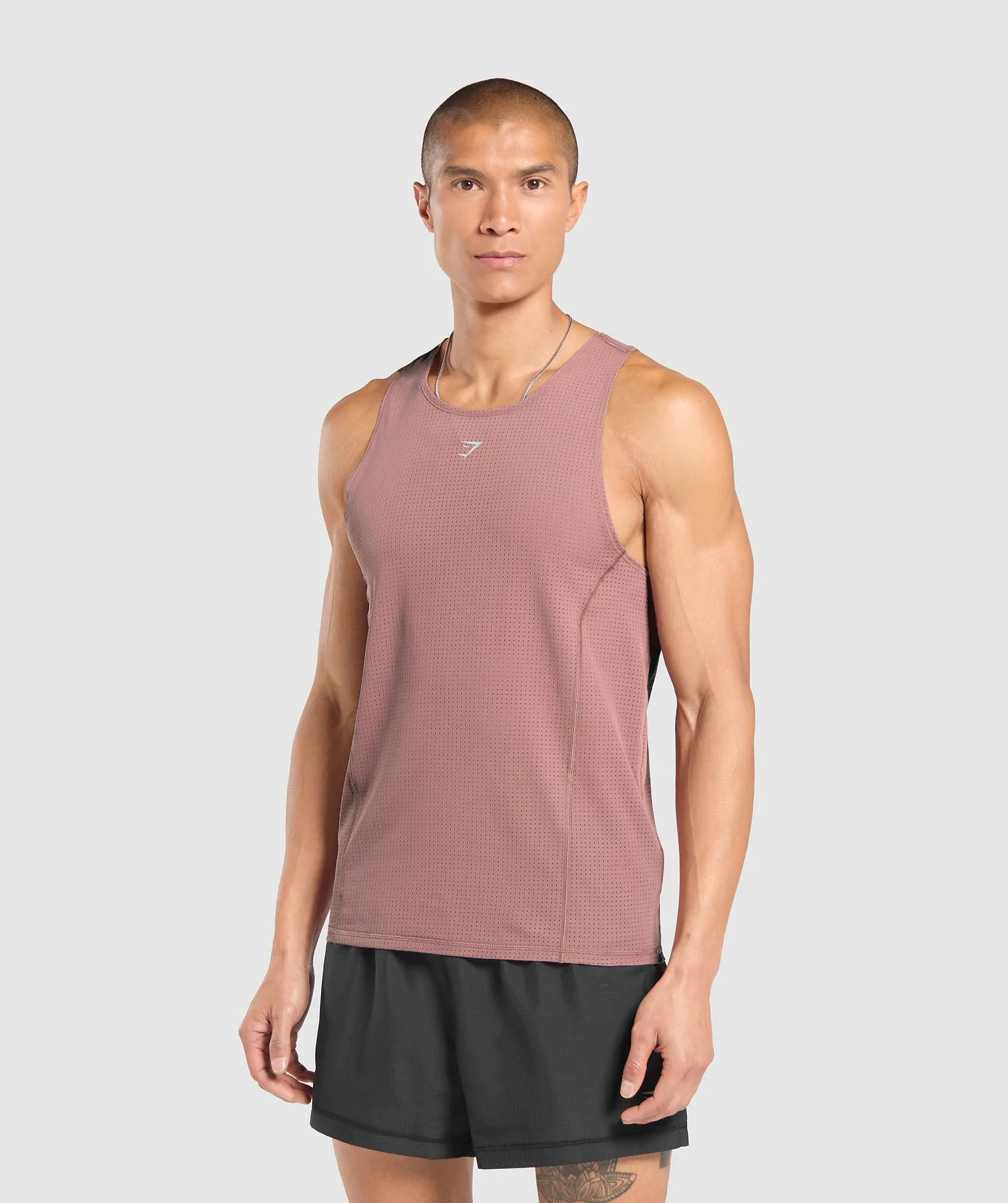Gymshark Running Tank - Brick Brown sold by Gymshark product image thumbnail 3