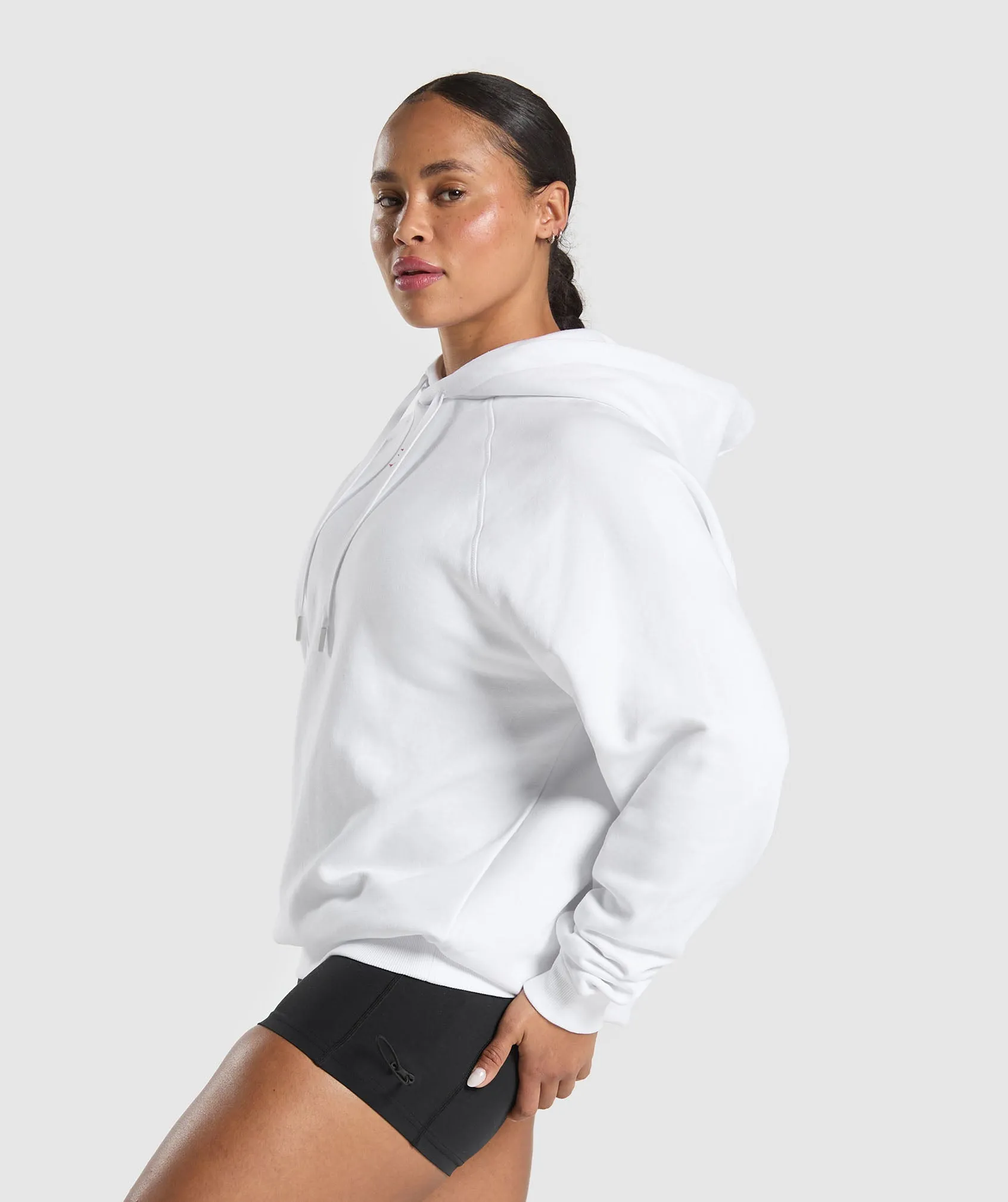 Gymshark Graphic Reaper Oversized Hoodie - White sold by Gymshark product image thumbnail 3