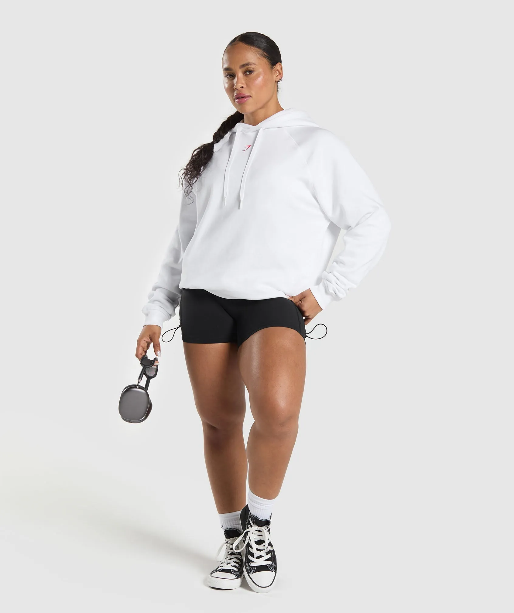 Gymshark Graphic Reaper Oversized Hoodie - White sold by Gymshark product image thumbnail 4