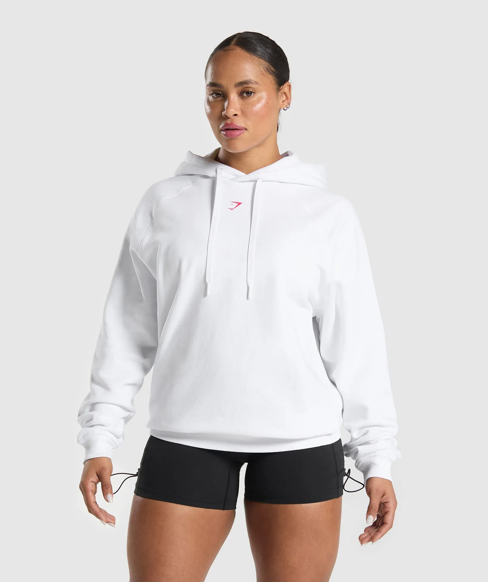 Gymshark Graphic Reaper Oversized Hoodie - White sold by Gymshark product image thumbnail 2