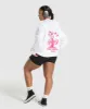 Gymshark Graphic Reaper Oversized Hoodie - White sold by Gymshark