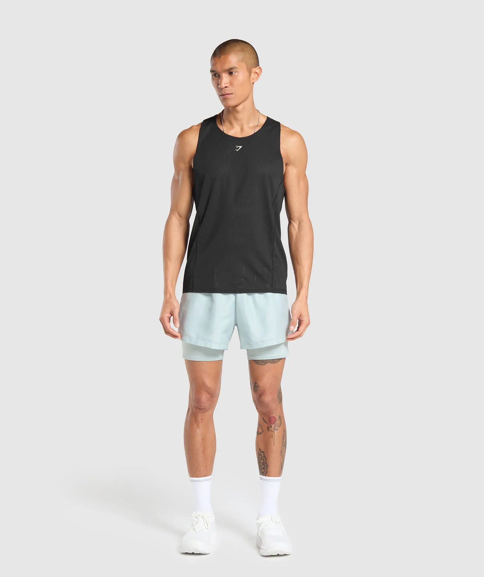 Gymshark Running 2 in 1 Shorts - Cool Blue sold by Gymshark product image thumbnail 5
