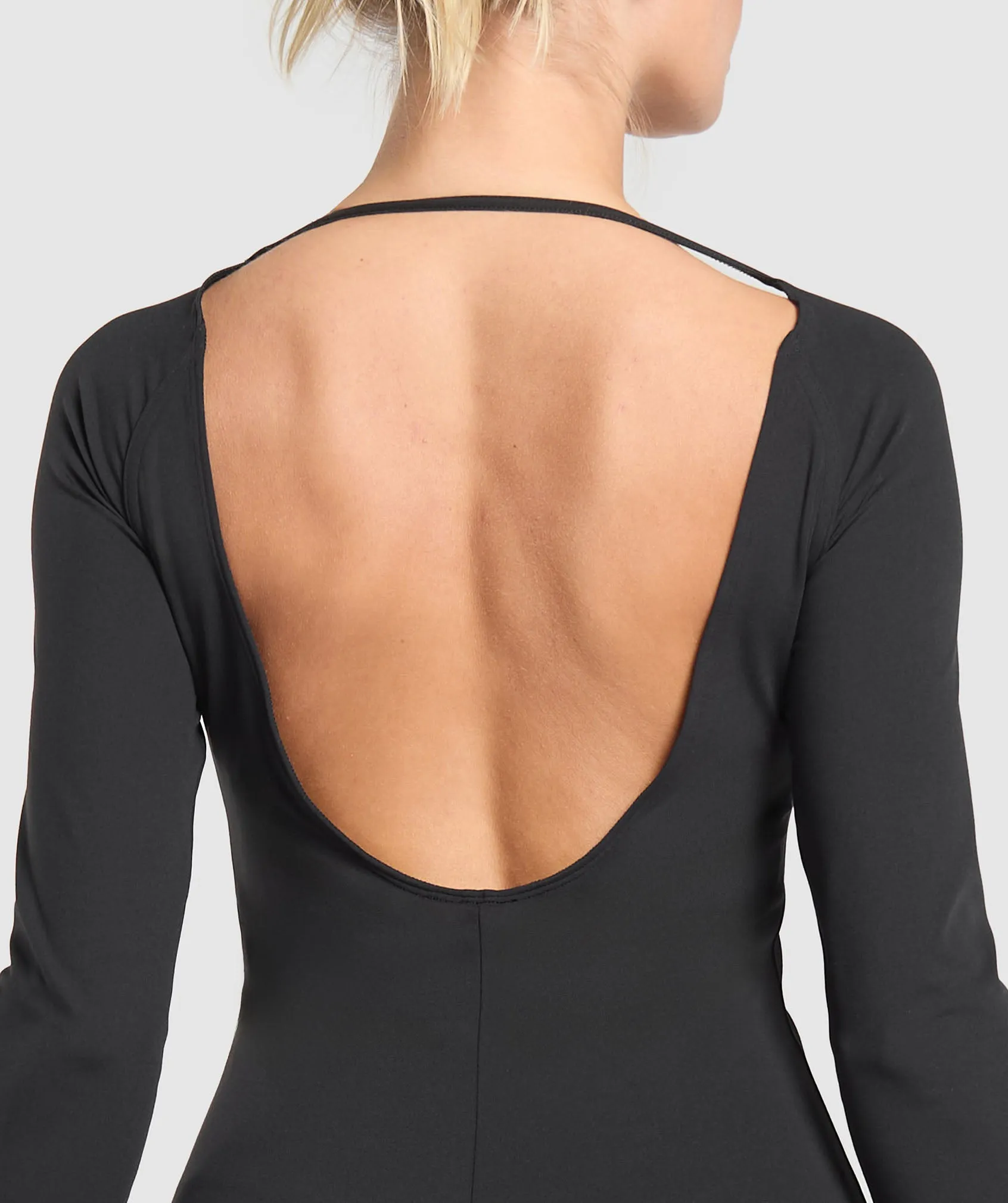 Gymshark Long Sleeve Workout Dress - Black sold by Gymshark product image thumbnail 5