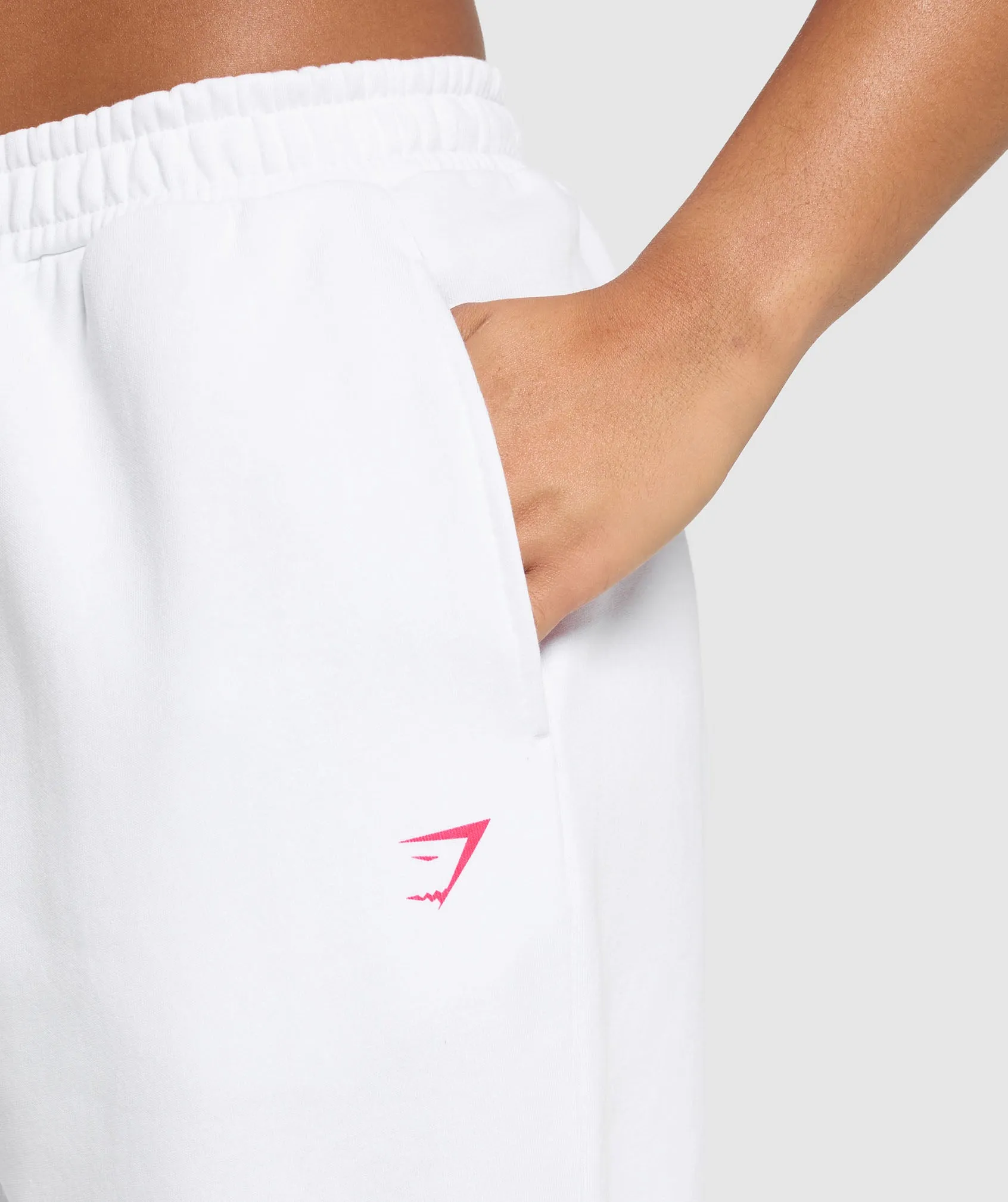 Gymshark Graphic Reaper Oversized Joggers - White sold by Gymshark product image thumbnail 5