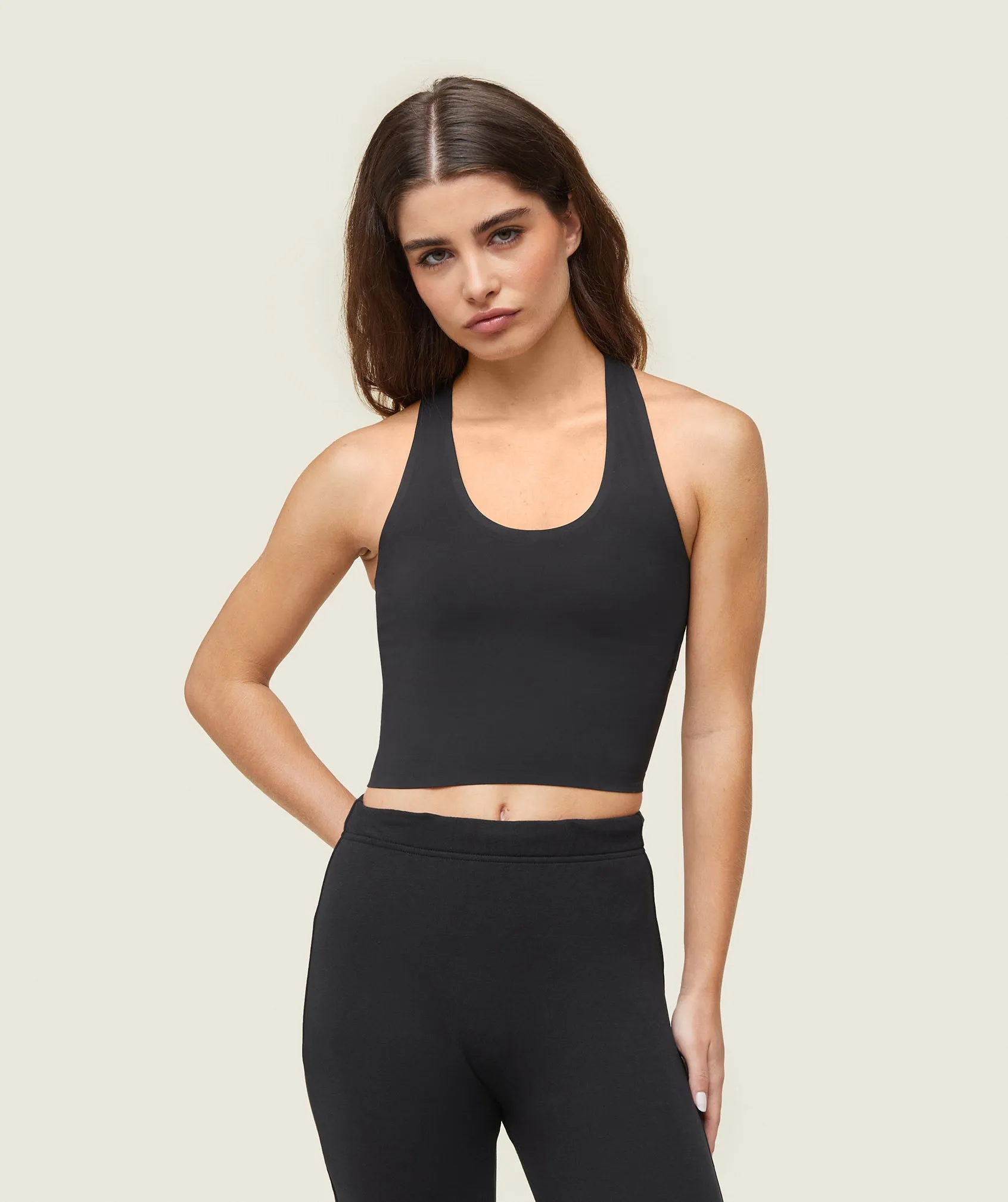 Gymshark everywear Second Skin Tank - Black sold by Gymshark