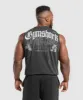 Gymshark Distressed Graphic Tank - Black Acid Wash sold by Gymshark