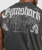 Gymshark Distressed Graphic Tank - Black Acid Wash sold by Gymshark